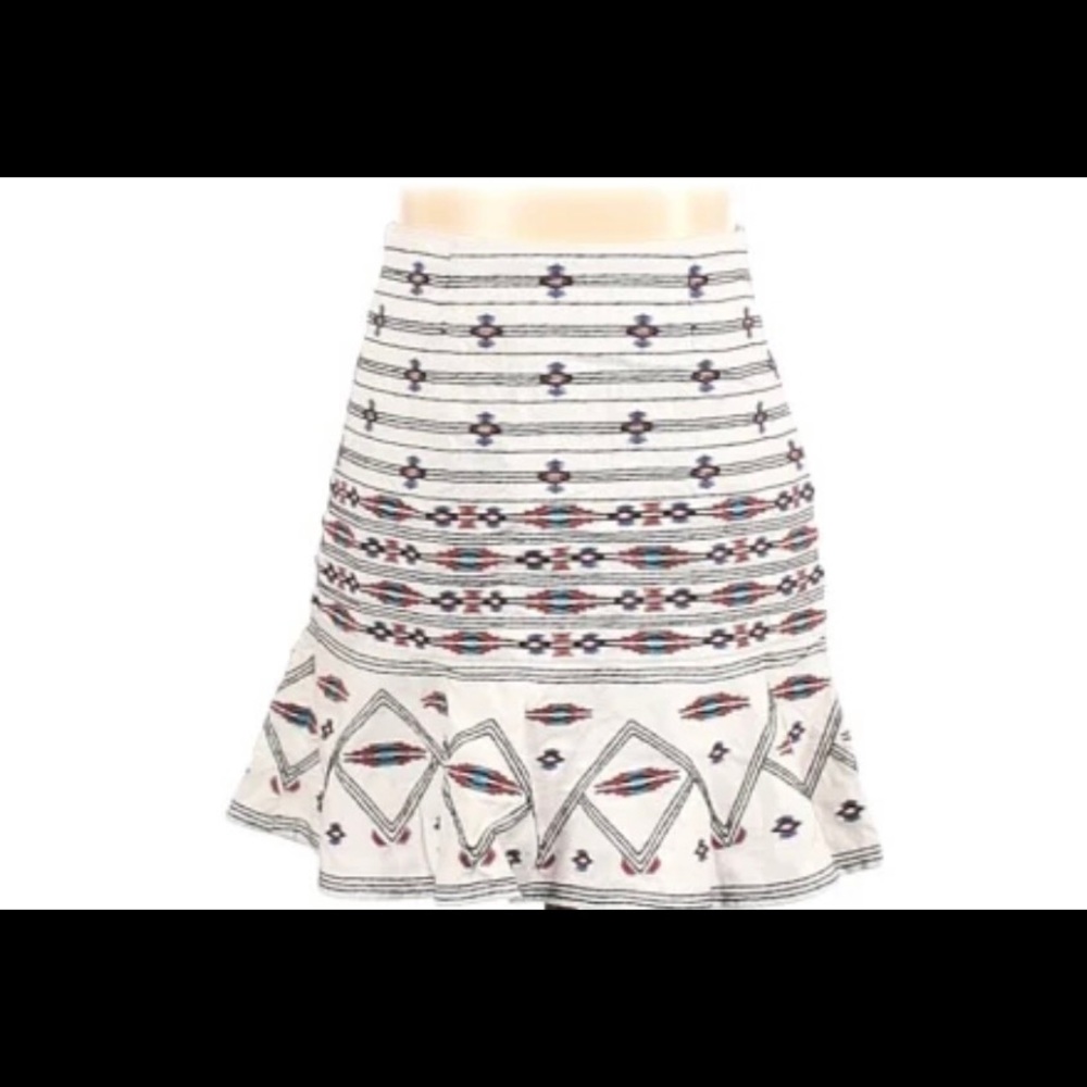 Twelfth Street by Cynthia Vincent tulip flare embroidered skirt